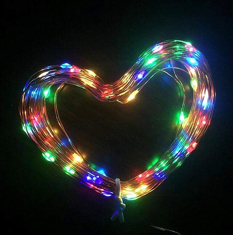 woohaha Solar String Lights, 2 Packs 100 LED Copper Wire Lights, Waterproof Fairy Decoration Starry String Lights - 8 Modes, Indoor/Outdoor for Gardens, Patios, Homes, Parties, Multi Color - Image 4